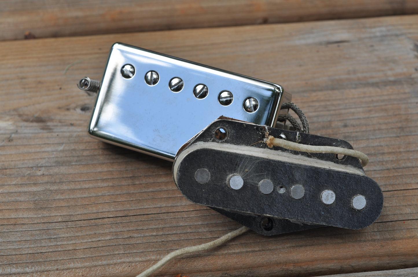 humbucker and single coil guitar pickups
